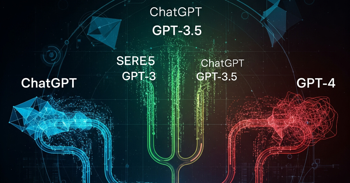 ChatGPTの各モデルと動作の違い解説｜GPT-5・GPT系・o系