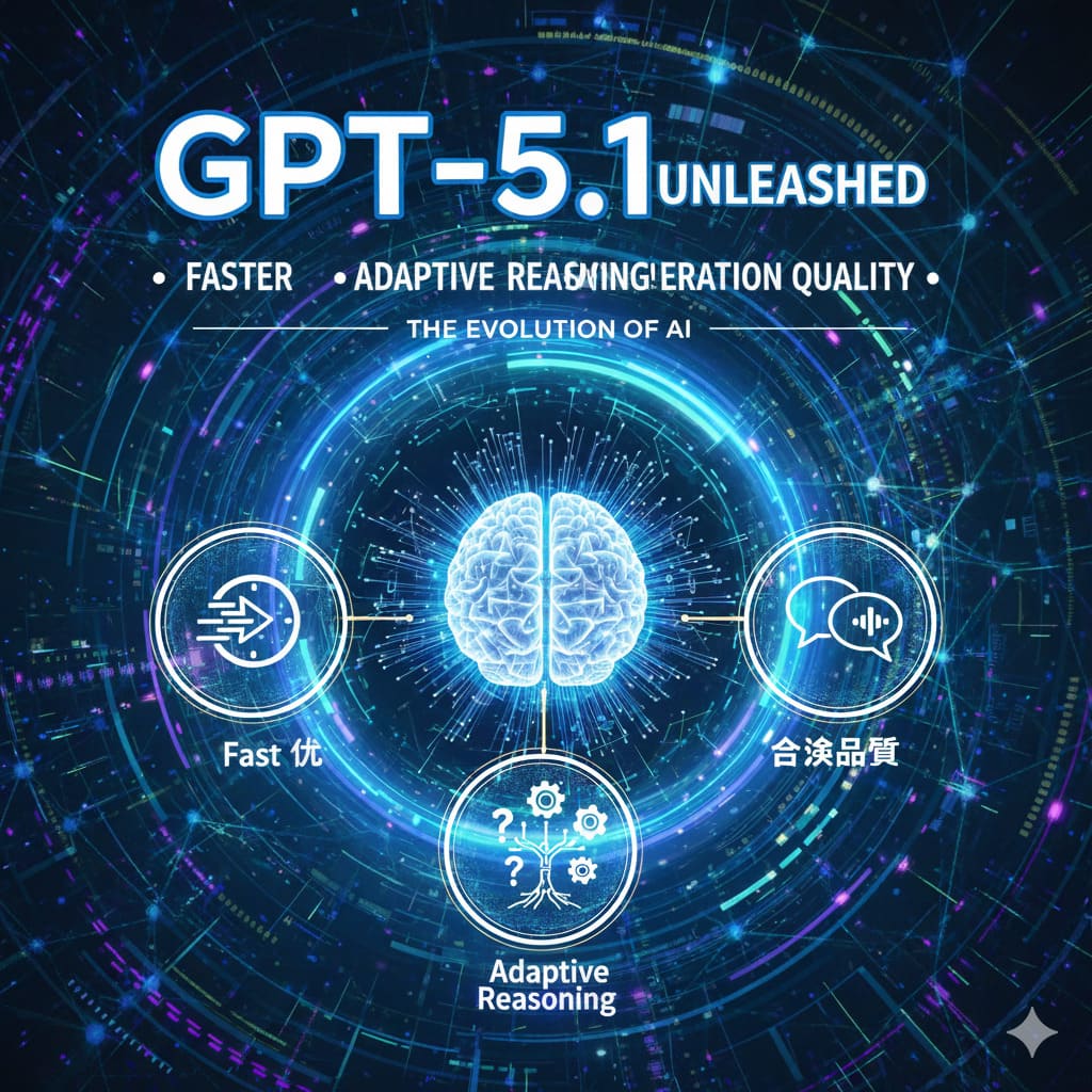 GPT-5.1登場：高速化・適応推論・会話品質が進化