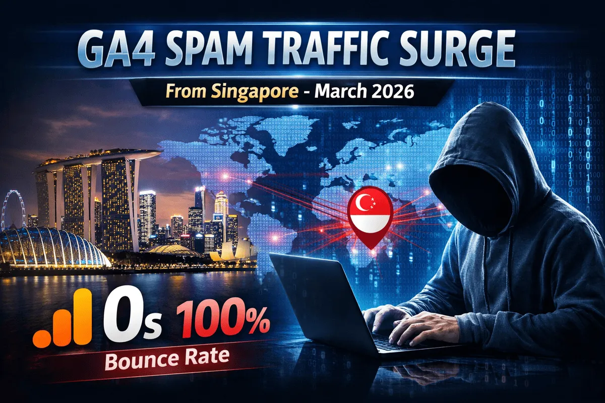 2026年3月シンガポール発GA4スパムアクセスが増加