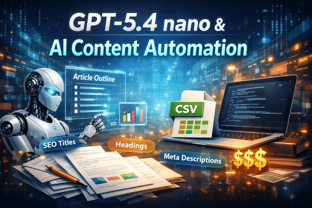 GPT-5.4 nano APIでAI記事構成を大量生成する方法