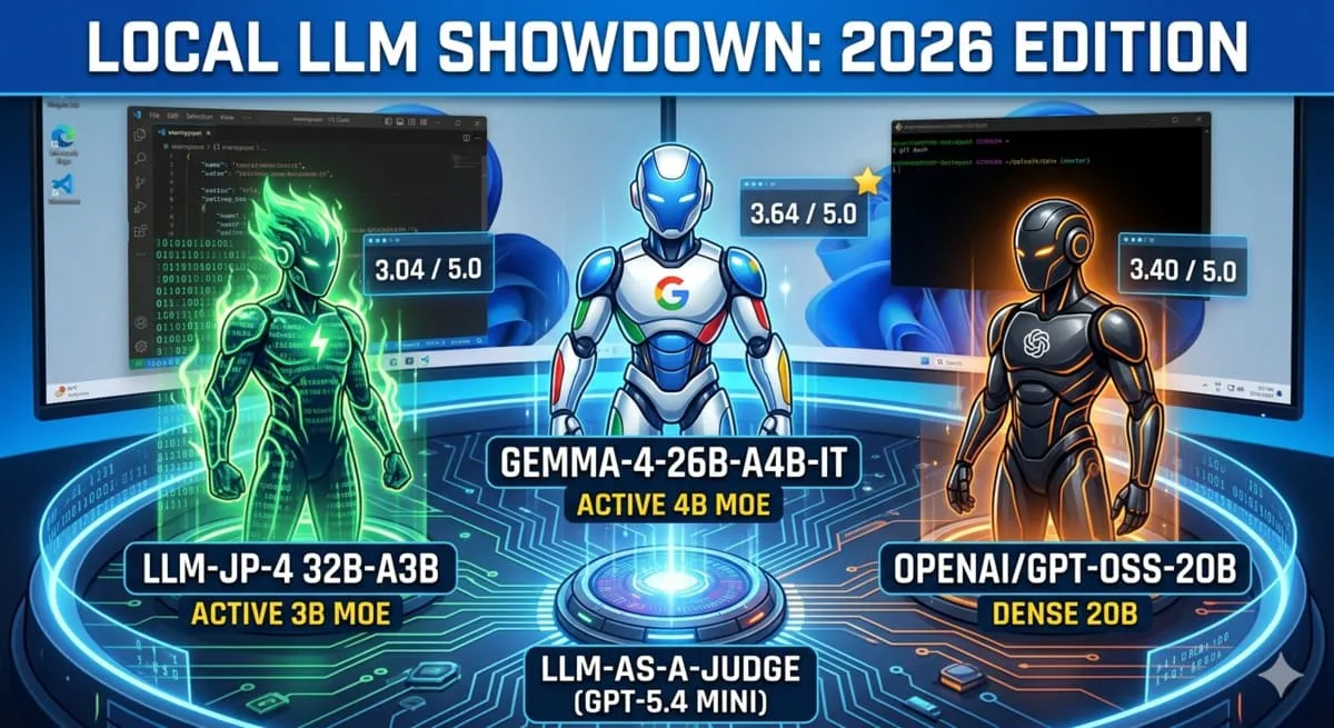 【2026年最新】国産LLMの実力は？ LLM-jp-4・Gemma 4・GPT-OSSを徹底比較